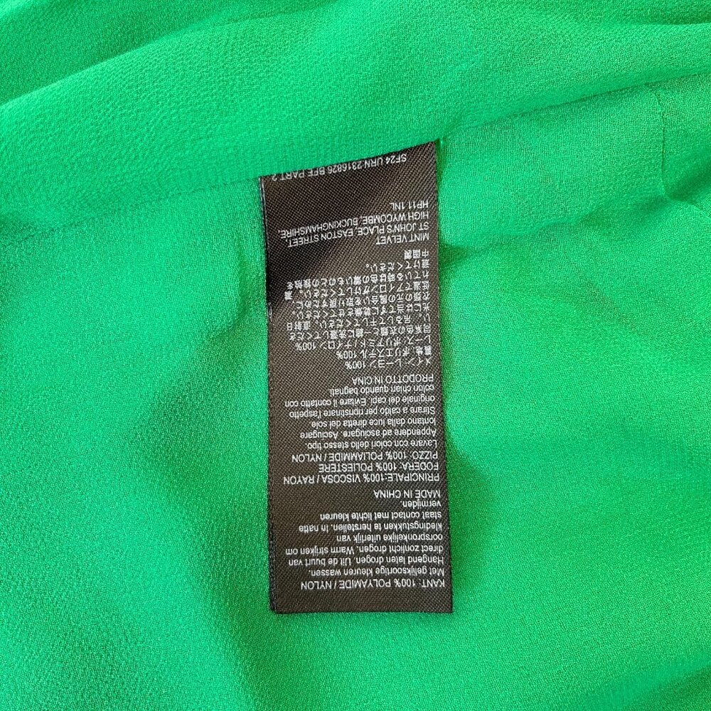 NWOT Mint Velvet Green lace Sleeveless V-neck Midi Dress US 10 UK 14 - Picture 10 of 14